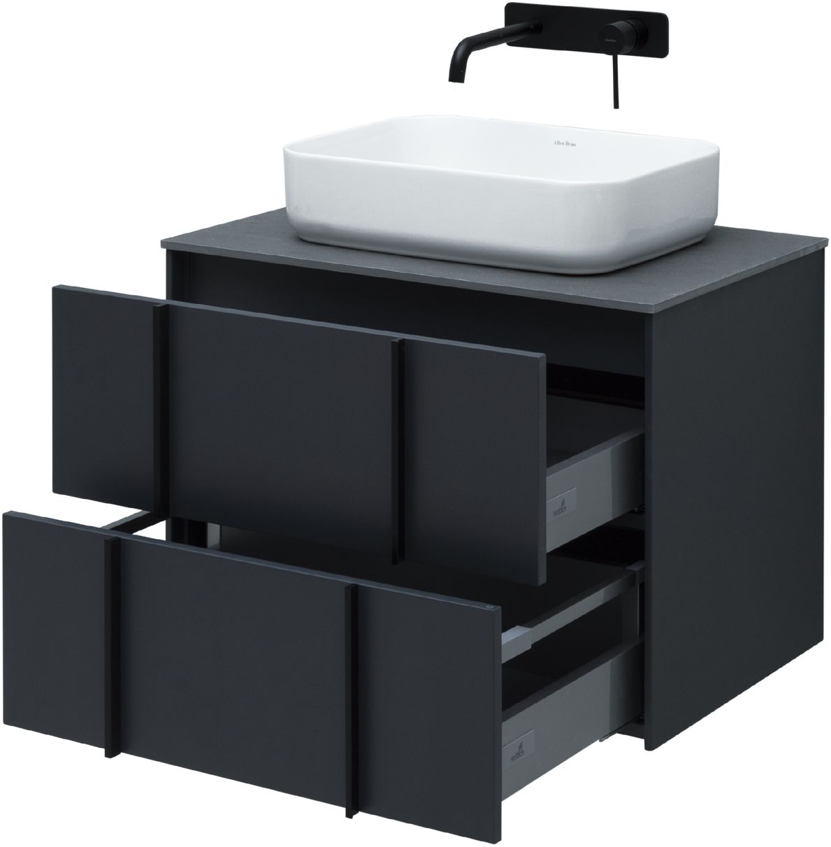 Тумба под раковину Allen Brau Reality 70x46.2x50 см антрацит 1.32004.AM