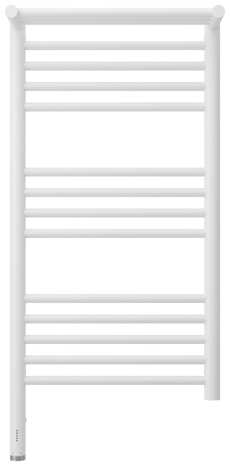 Полотенцесушитель электрический Сунержа Богема 3.0 с 1 полкой 432x924 мм левый матовый белый 30-5806-8040