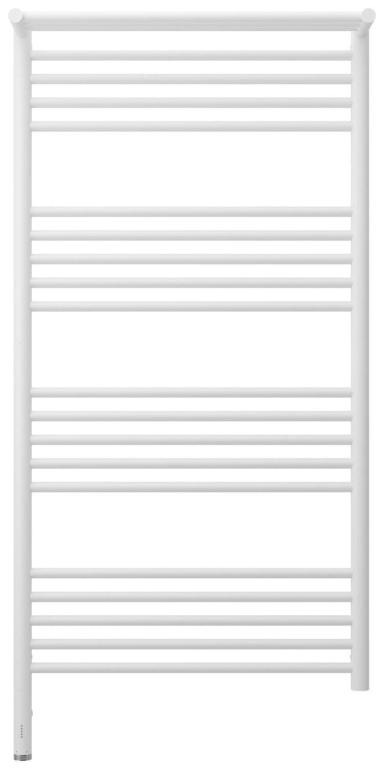 Полотенцесушитель электрический Сунержа Богема 3.0 с 1 полкой 632x1324 мм левый матовый белый 30-5806-1260