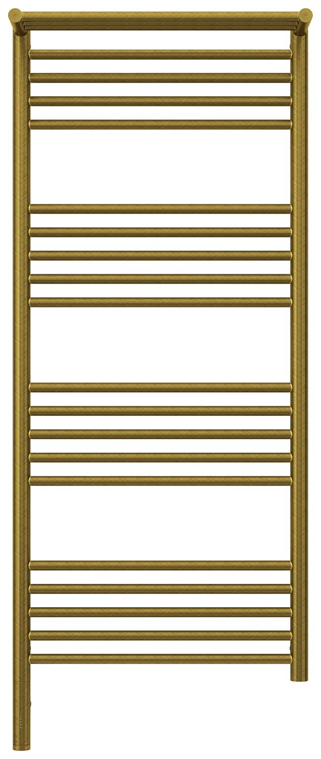 Полотенцесушитель электрический Сунержа Богема 3.0 с 1 полкой 532x1324 мм левый состаренная бронза 05-5806-1250