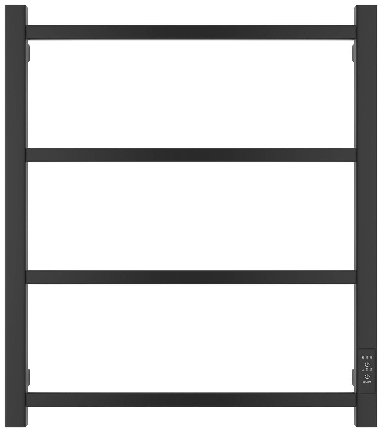 Полотенцесушитель электрический Стилье Формат 26 53x60 см левый черный матовый 31526-6050