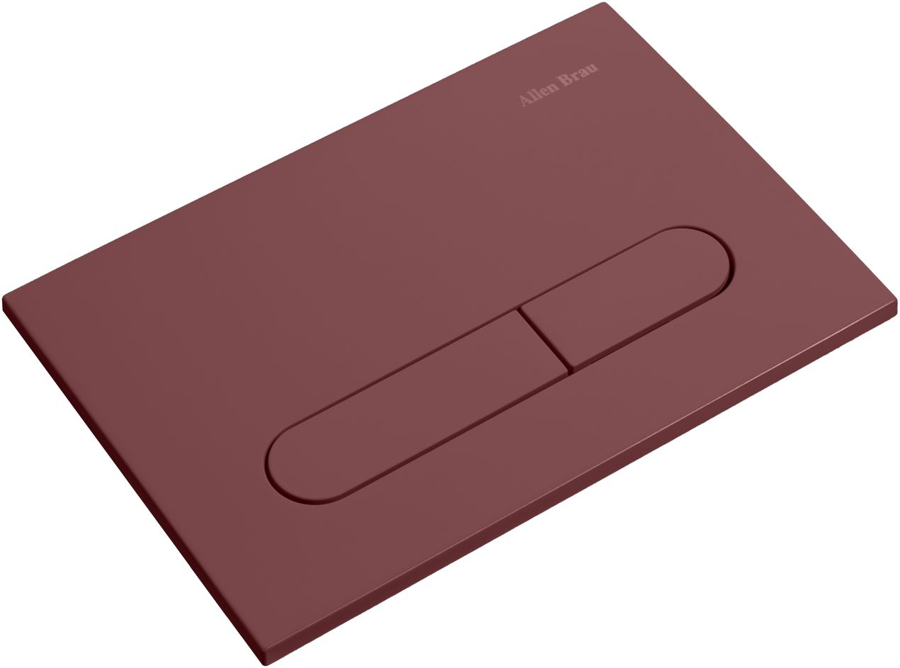 Клавиша смыва Allen Brau Project Color 23.1x15.7 см бордо 9.2PR01.BD