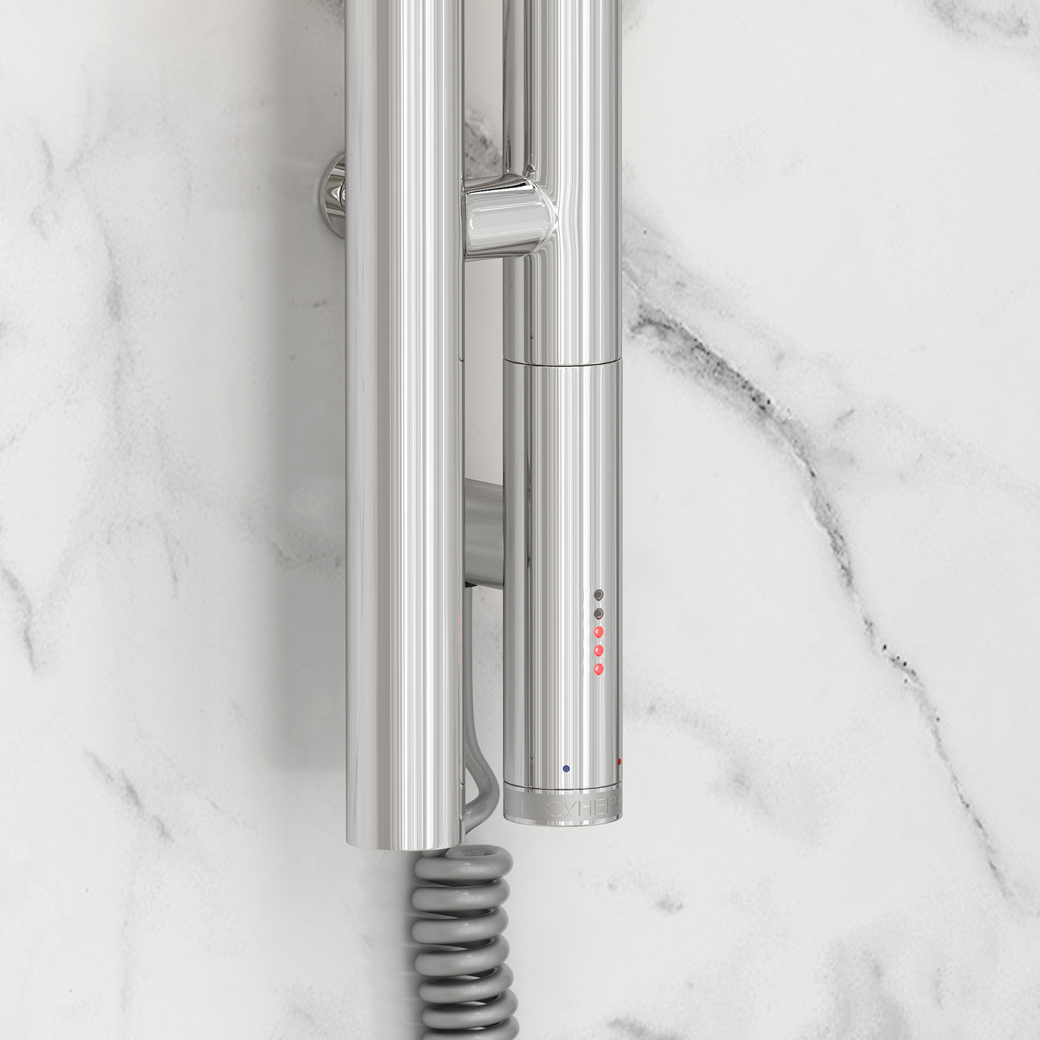 Полотенцесушитель электрический Сунержа Нюанс 3.0 85x1200 мм правый без покрытия 00-5843-1253