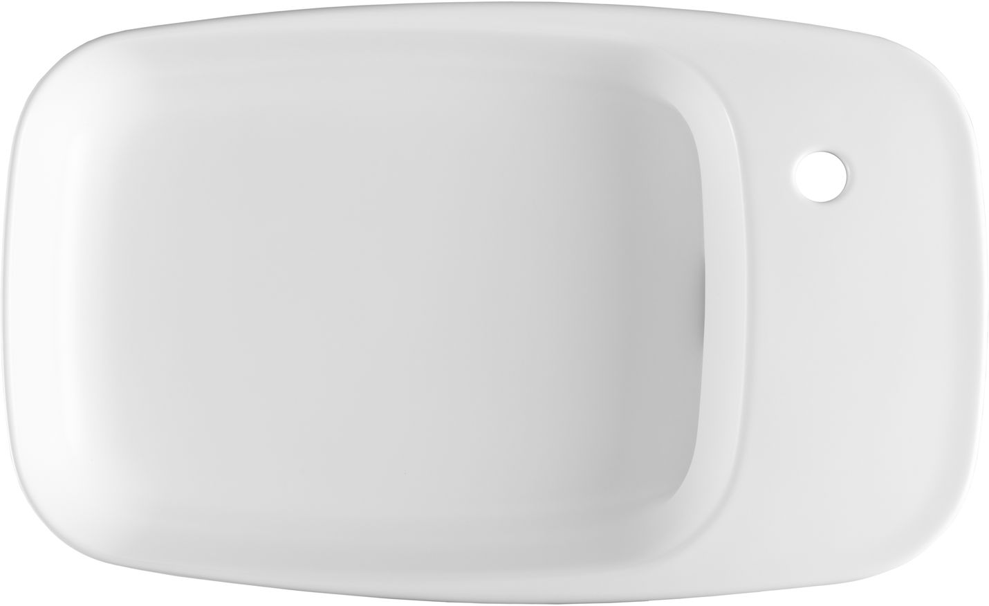 Раковина-чаша Allen Brau Liberty 70x42.6x13.5 см с 1 отверстием белая 4.32012.21