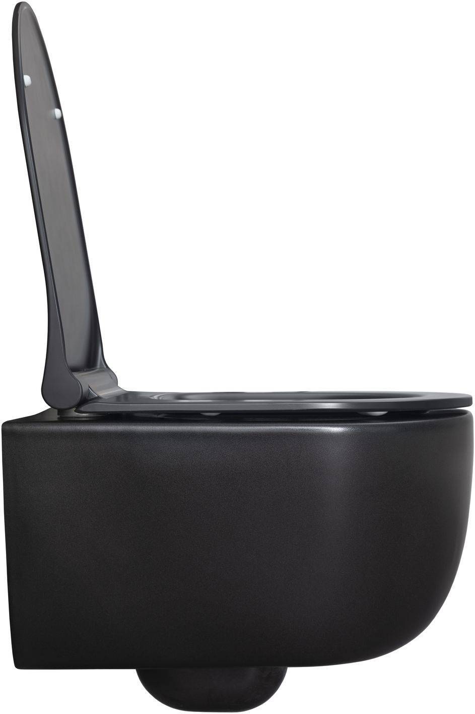 Чаша подвесного унитаза Allen Brau Priority 36х49х33 см черный 4.31002.31