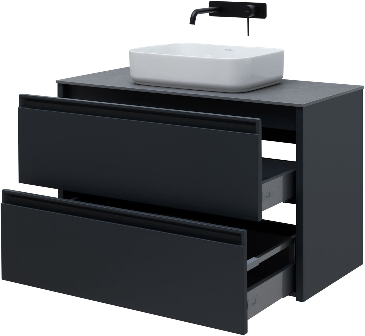 Тумба под раковину Allen Brau Fantasy 100x46x62 см антрацит 1.11003.AM