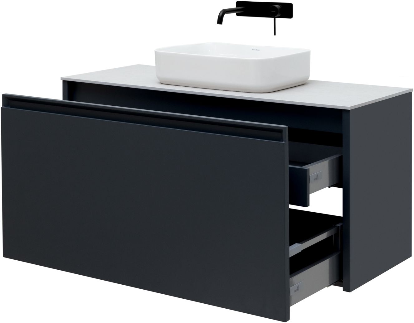 Тумба под раковину Allen Brau Fantasy 118.4x46x56.8 см антрацит 1.11006.AM