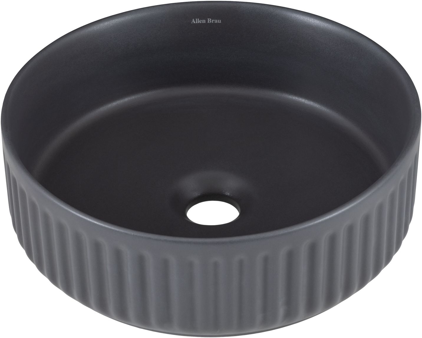 Раковина-чаша Allen Brau Fantasy 36х36х12 см антрацит 4.11032.AN