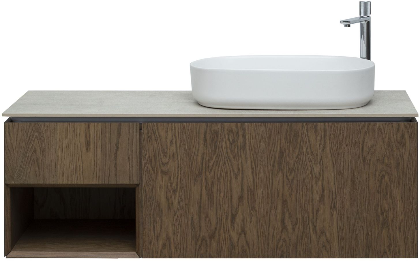 Тумба под раковину Allen Brau Infinity 119,2x45,6x40,8 см дуб 1.21008.NO