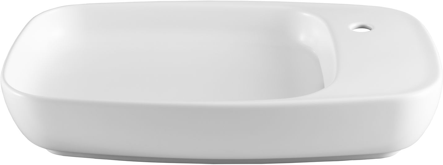 Раковина-чаша Allen Brau Liberty 70x42.6x13.5 см с 1 отверстием белая 4.32012.21