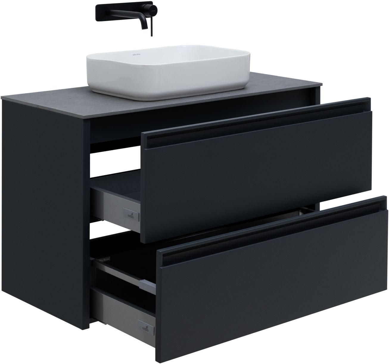 Тумба под раковину Allen Brau Fantasy 100x46x62 см антрацит 1.11003.AM