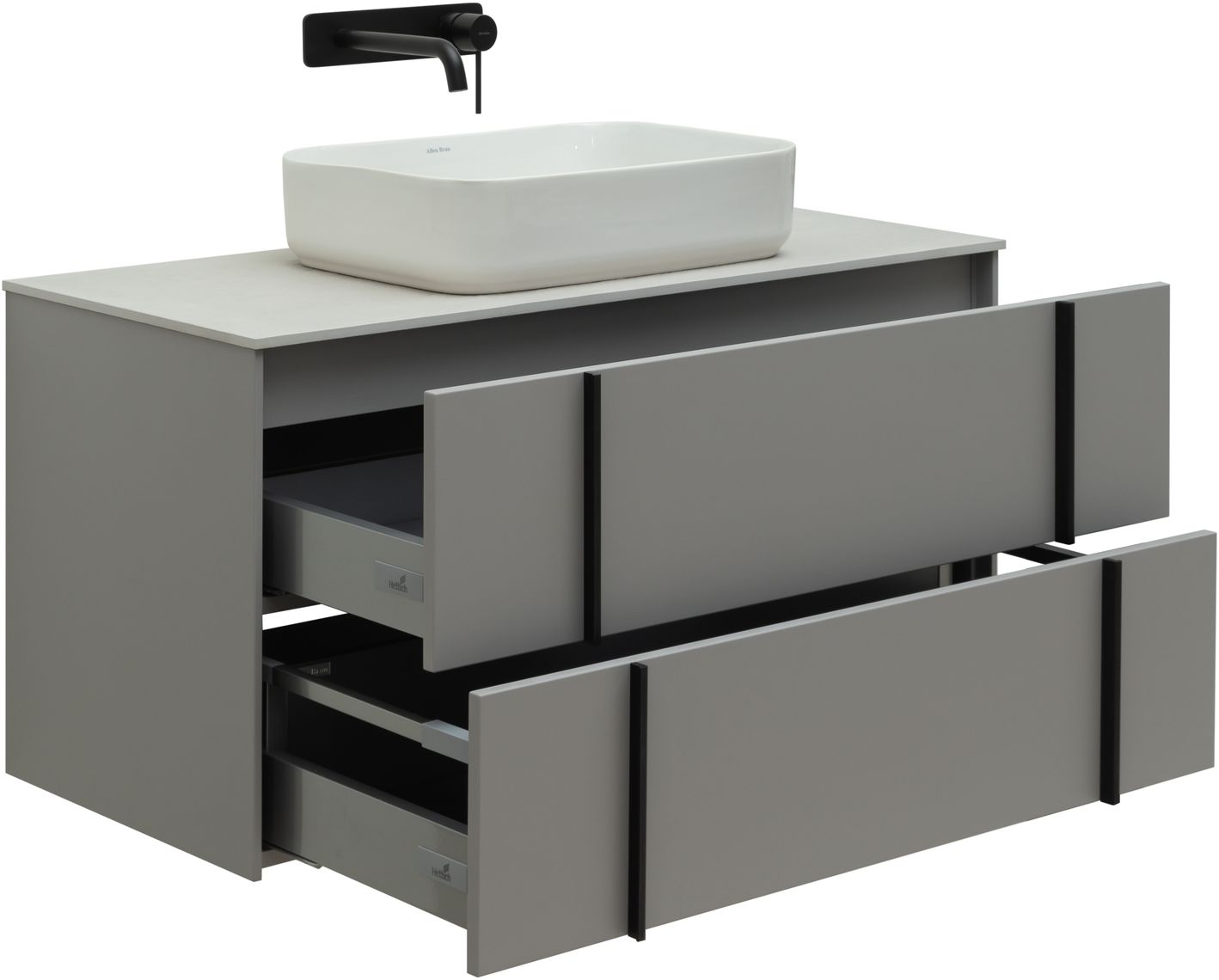 Тумба под раковину Allen Brau Reality 100x46.2x50 см платина 1.32007.PGM