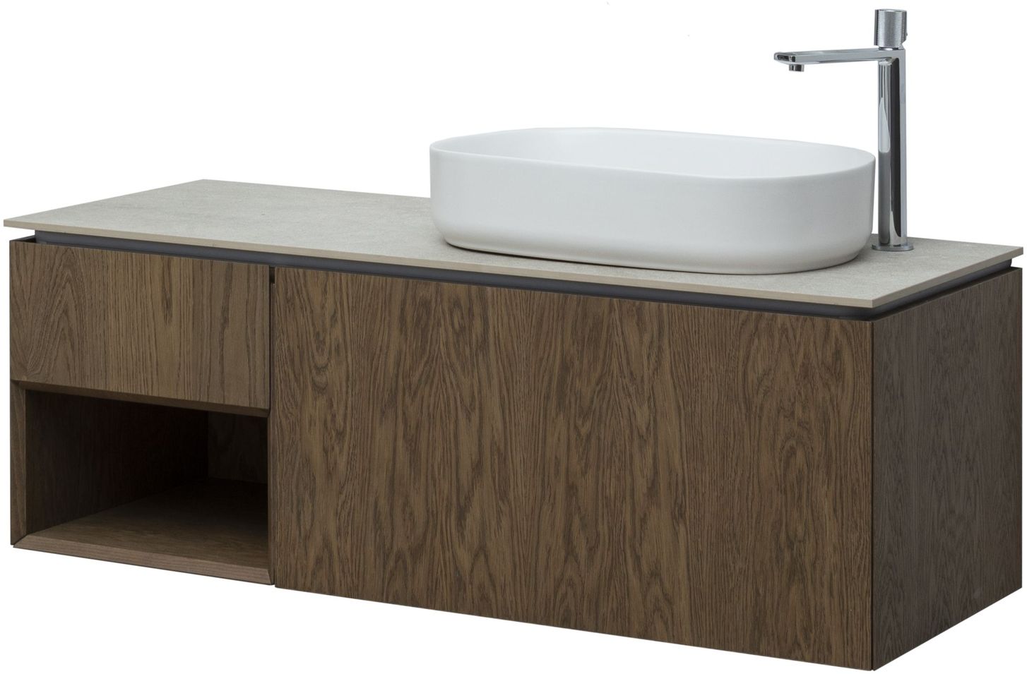 Тумба под раковину Allen Brau Infinity 119,2x45,6x40,8 см дуб 1.21008.NO