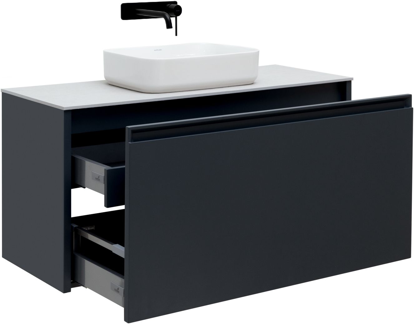 Тумба под раковину Allen Brau Fantasy 118.4x46x56.8 см антрацит 1.11006.AM