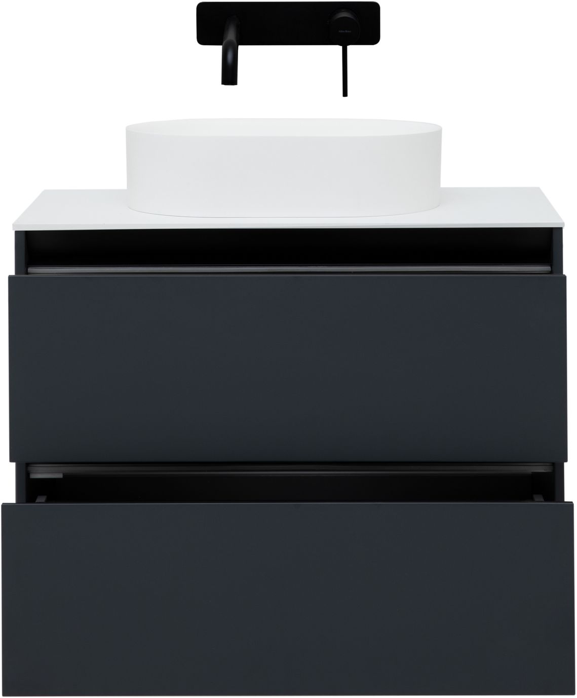Тумба под раковину подвесная Allen Brau Activity с подсветкой 90x45.7x65 см антрацит/черный 1.34005.AM