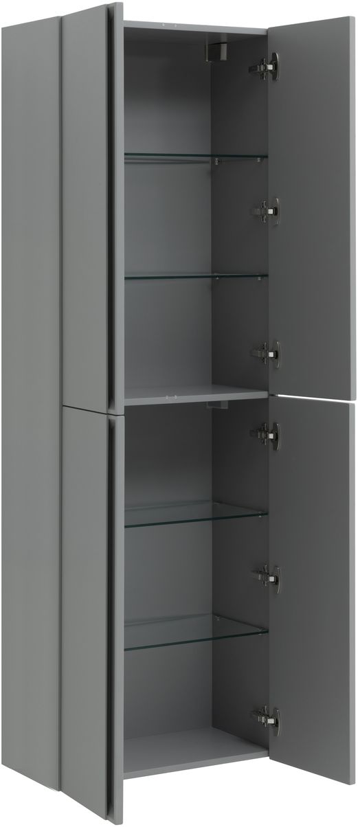 Шкаф-пенал подвесной Allen Brau Eclipse 60x32.2x180 см платина матовый 1.E1006.PGM