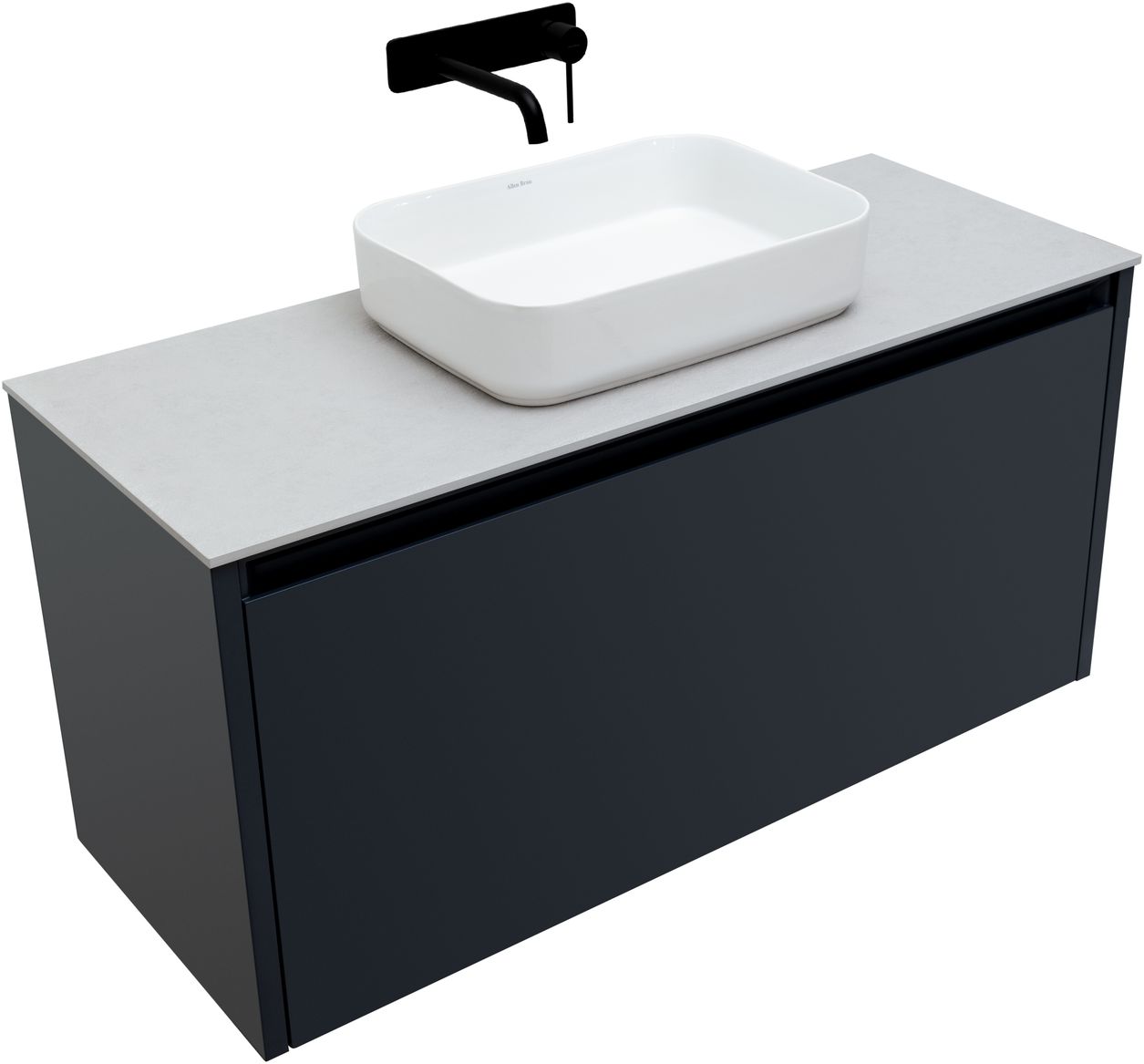 Тумба под раковину Allen Brau Fantasy 118.4x46x56.8 см антрацит 1.11006.AM