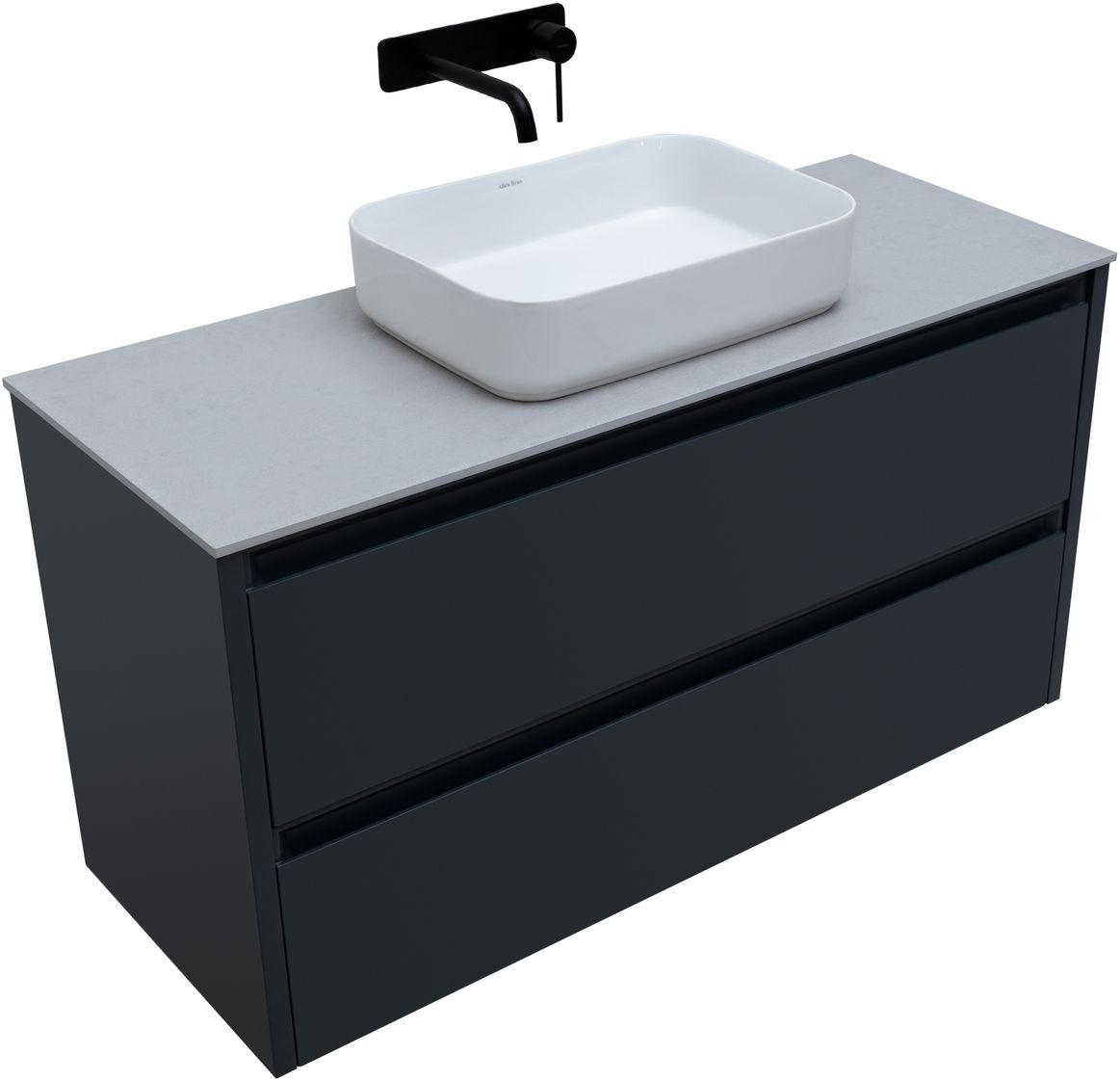 Тумба под раковину Allen Brau Fantasy 118.4x46x62 см антрацит 1.11005.AM