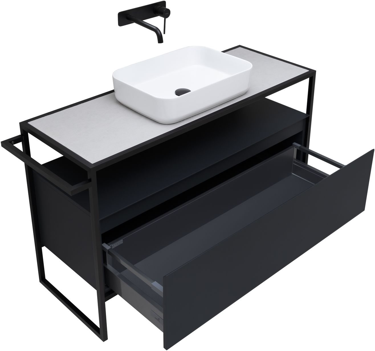 Тумба под раковину Allen Brau Priority 120x45x75 см антрацит 1.31004.AM