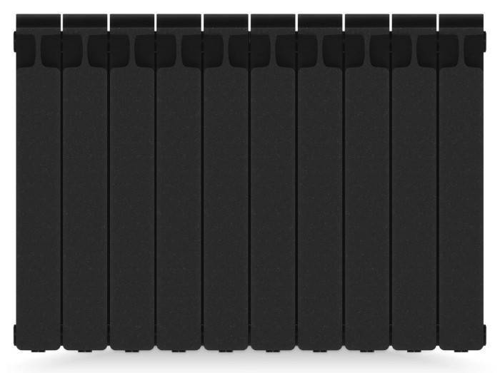 Радиатор биметаллический RIFAR Monolit 500 10 секций боковое подключение Антрацит 11586