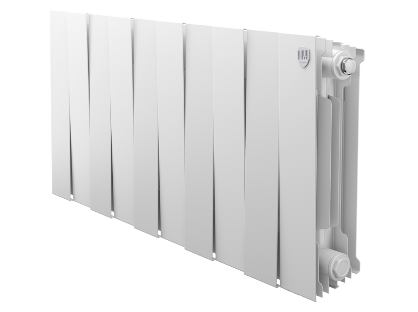 Радиатор биметаллический Royal Thermo PianoForte 300 Bianco Traffico 10 секц. боковое подключение 1346037