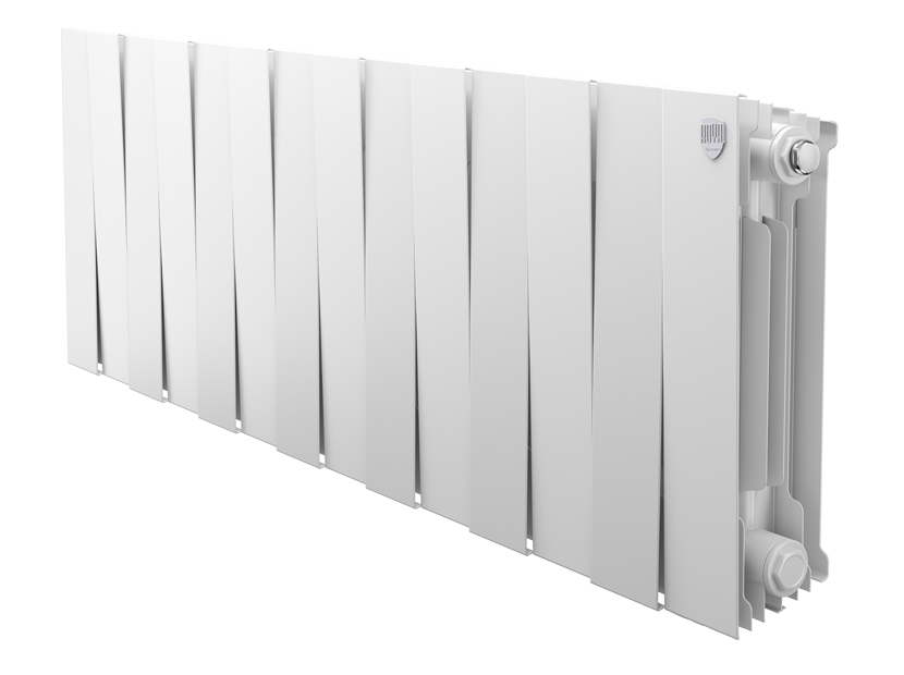 Радиатор биметаллический Royal Thermo PianoForte 300 Bianco Traffico 14 секц. боковое подключение 1346041
