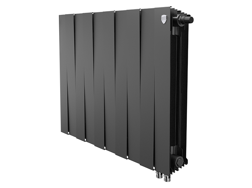 Радиатор биметаллический Royal Thermo PianoForte 500 Noir Sable 10 секций нижнее правое подключение НС-1338426