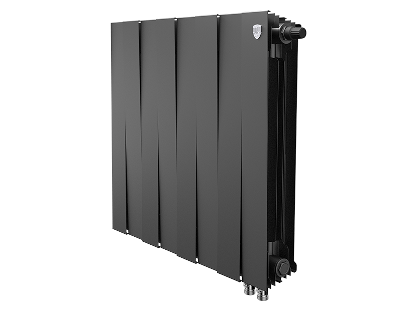 Радиатор биметаллический Royal Thermo PianoForte 500 Noir Sable 8 секций нижнее правое подключение НС-1338431