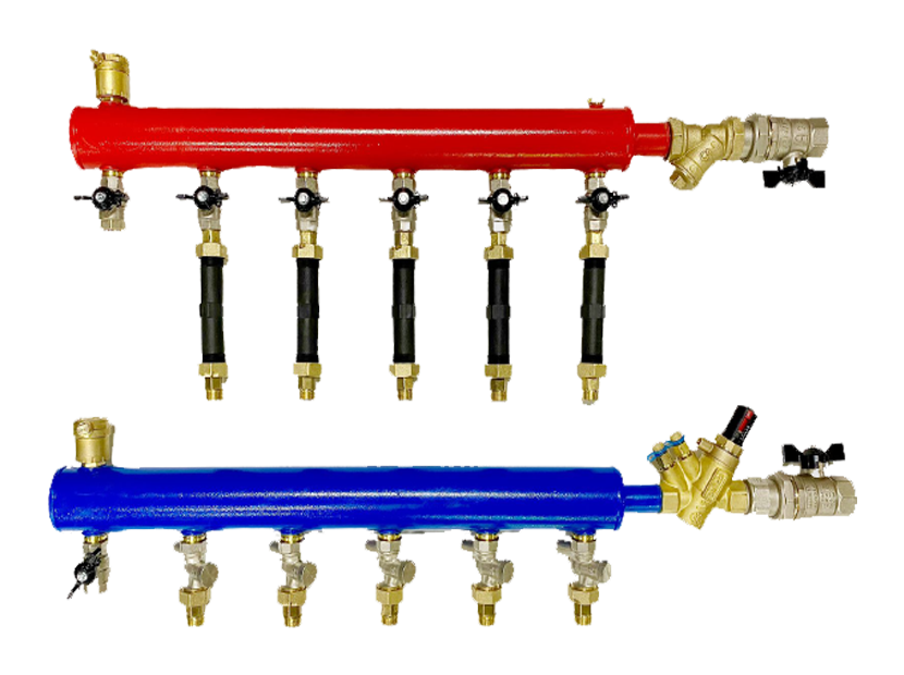 Модуль этажный коллекторный стальной Hiterm HitermBOX DN50-8(32)F25 правосторонний 1413963