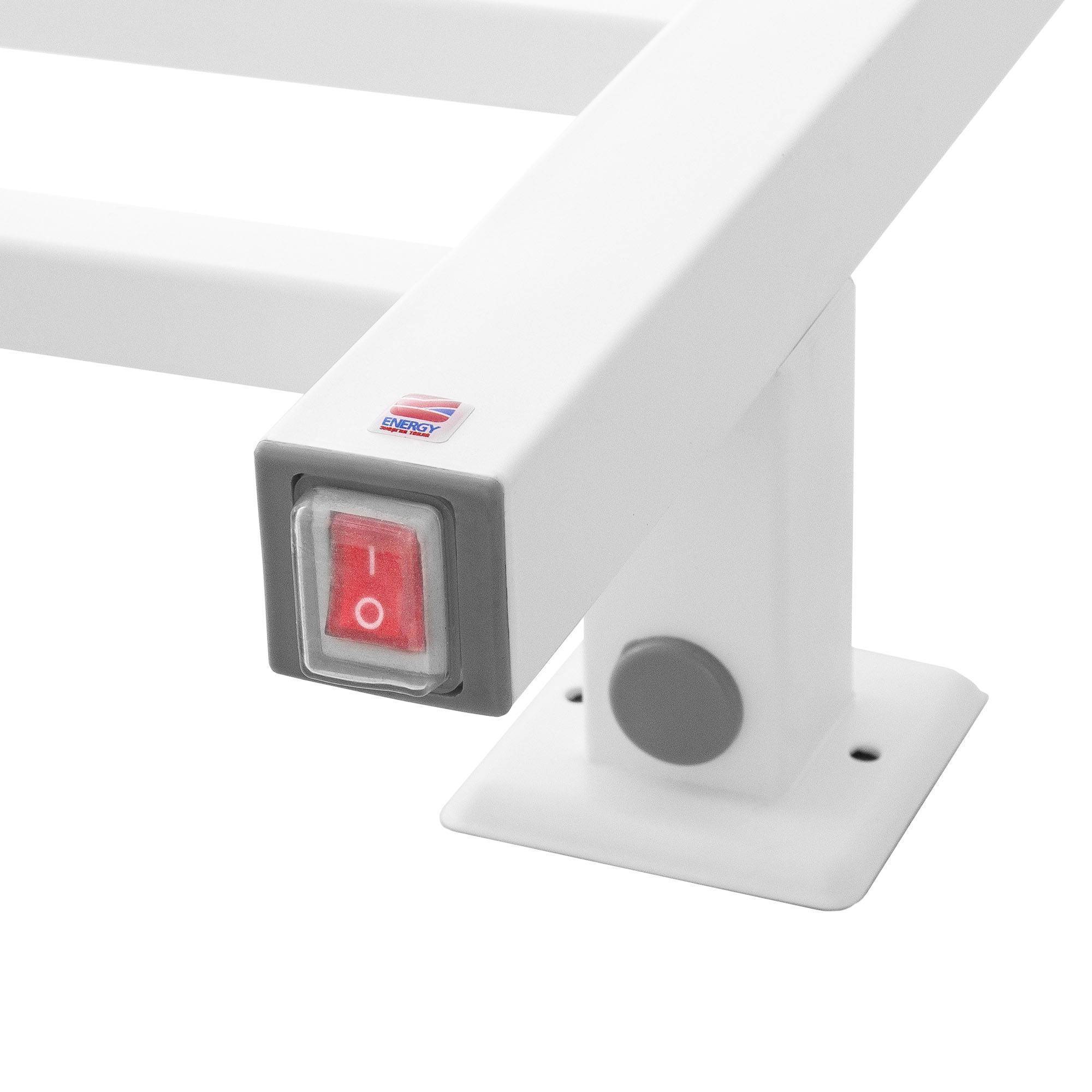 Полотенцесушитель электрический Energy Grand P 800x500 мм белый матовый EETRGRANP08050R903M RAL 9003