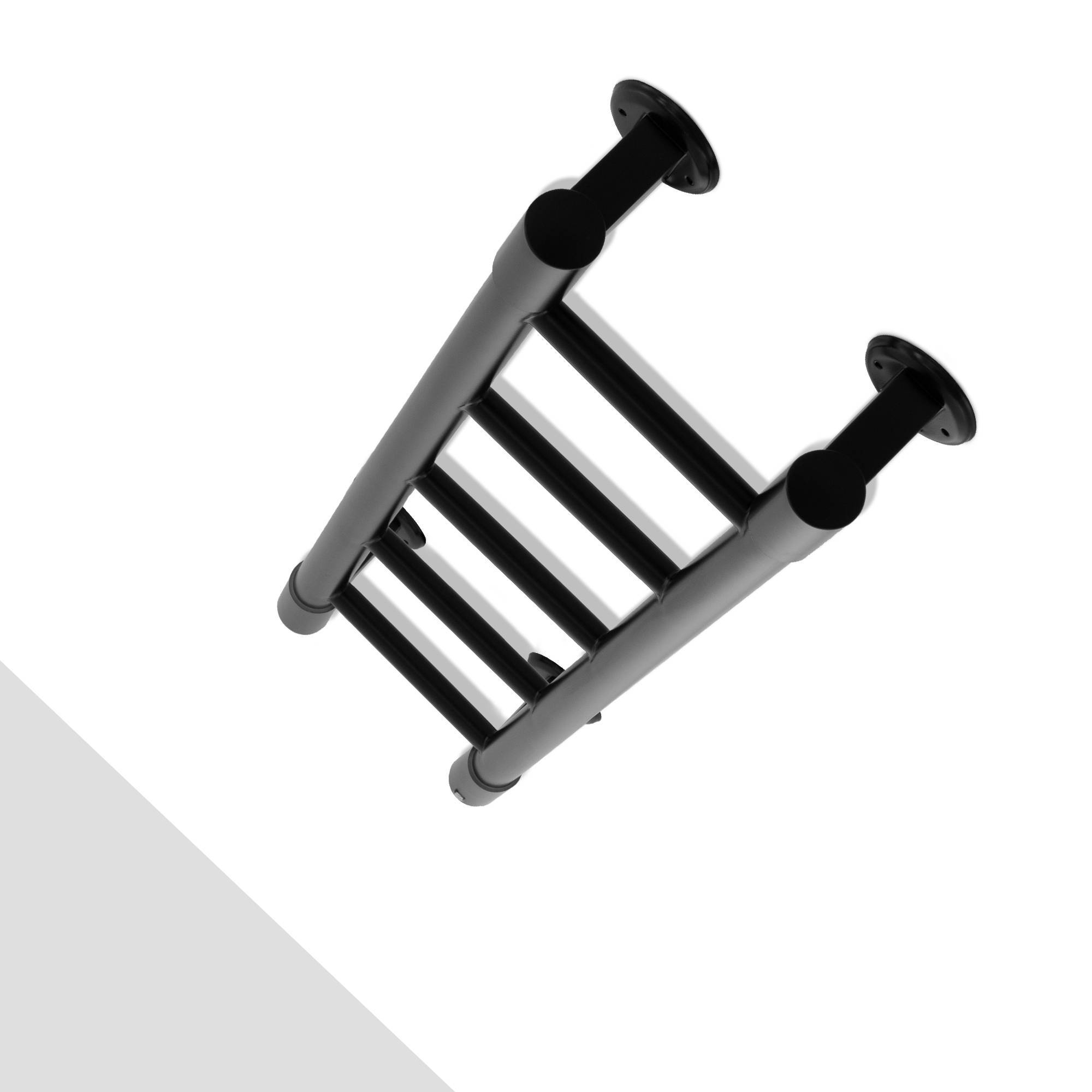 Полотенцесушитель электрический Energy H2 850x200 мм черный матовый EETR0000H28520R905M RAL 9005