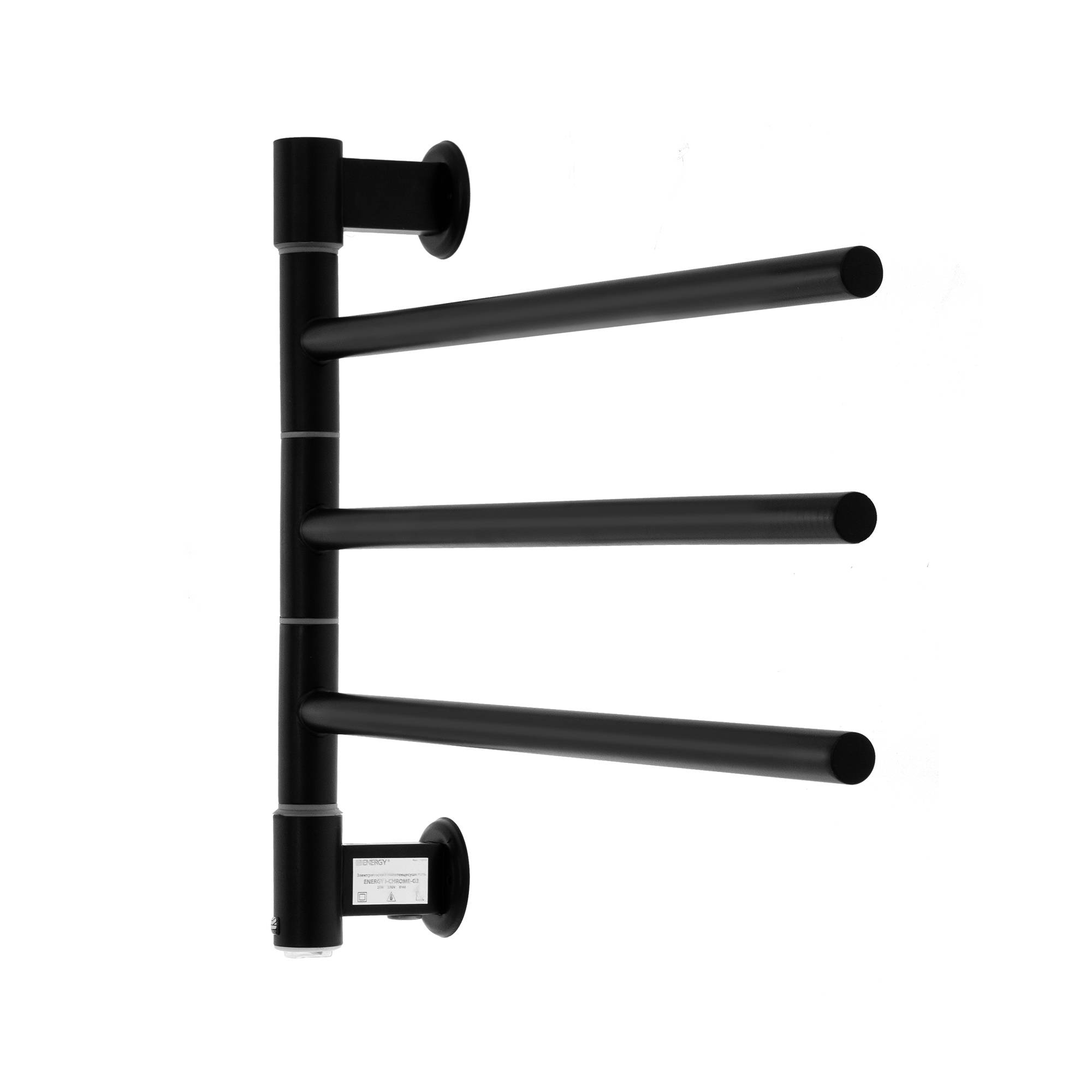 Полотенцесушитель электрический Energy I chrome G3 RAL 9005 EETR00IG300000R905M