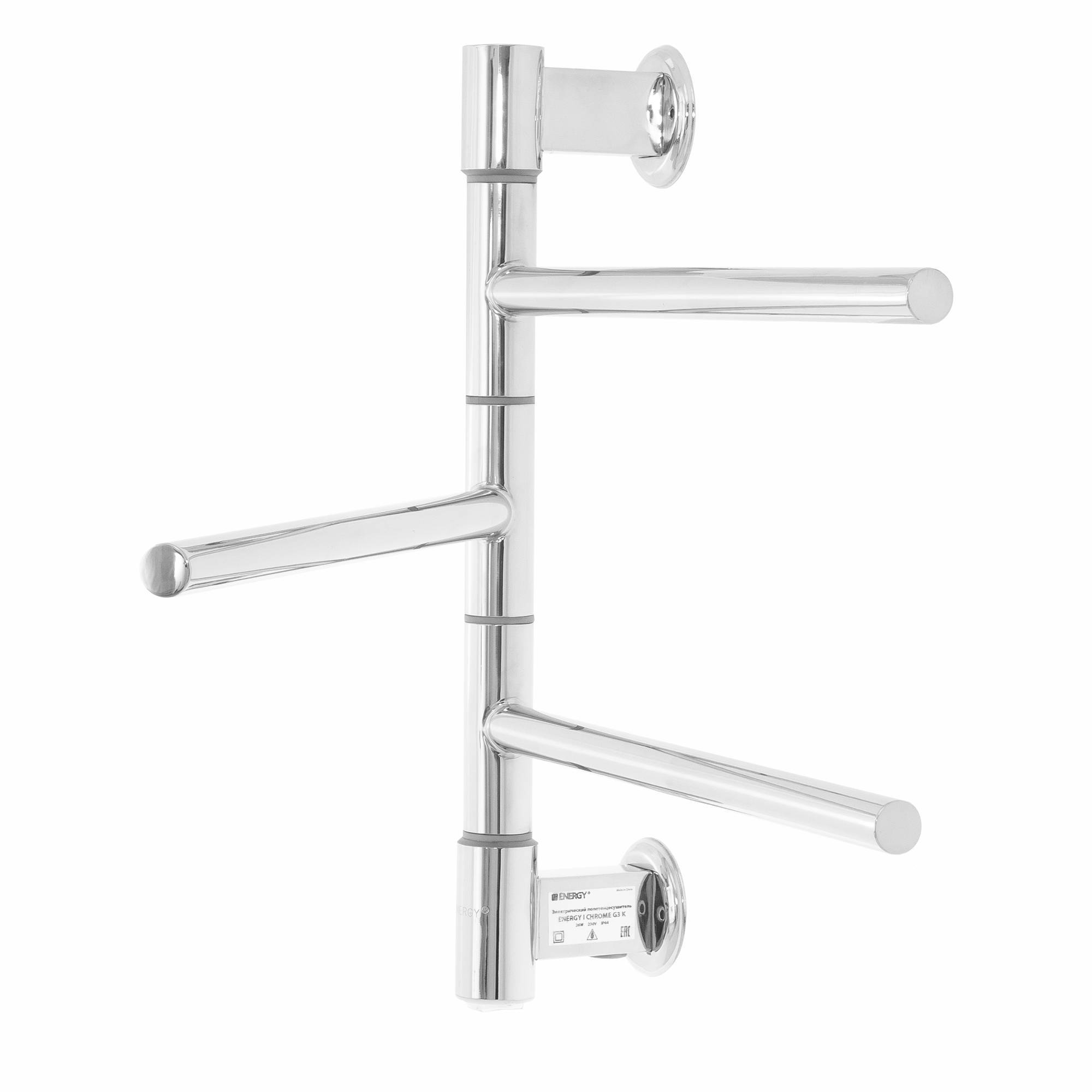 Полотенцесушитель электрический Energy I chrome G3K поворотный EETR00IG3K000000000