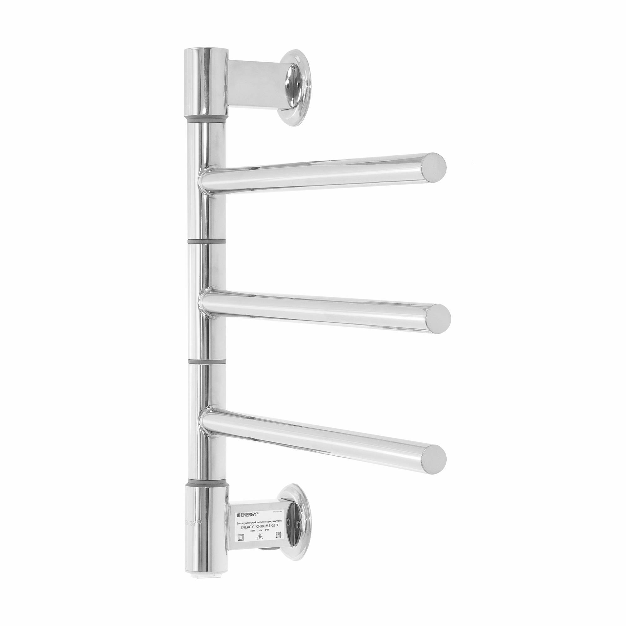 Полотенцесушитель электрический Energy I chrome G3K поворотный EETR00IG3K000000000