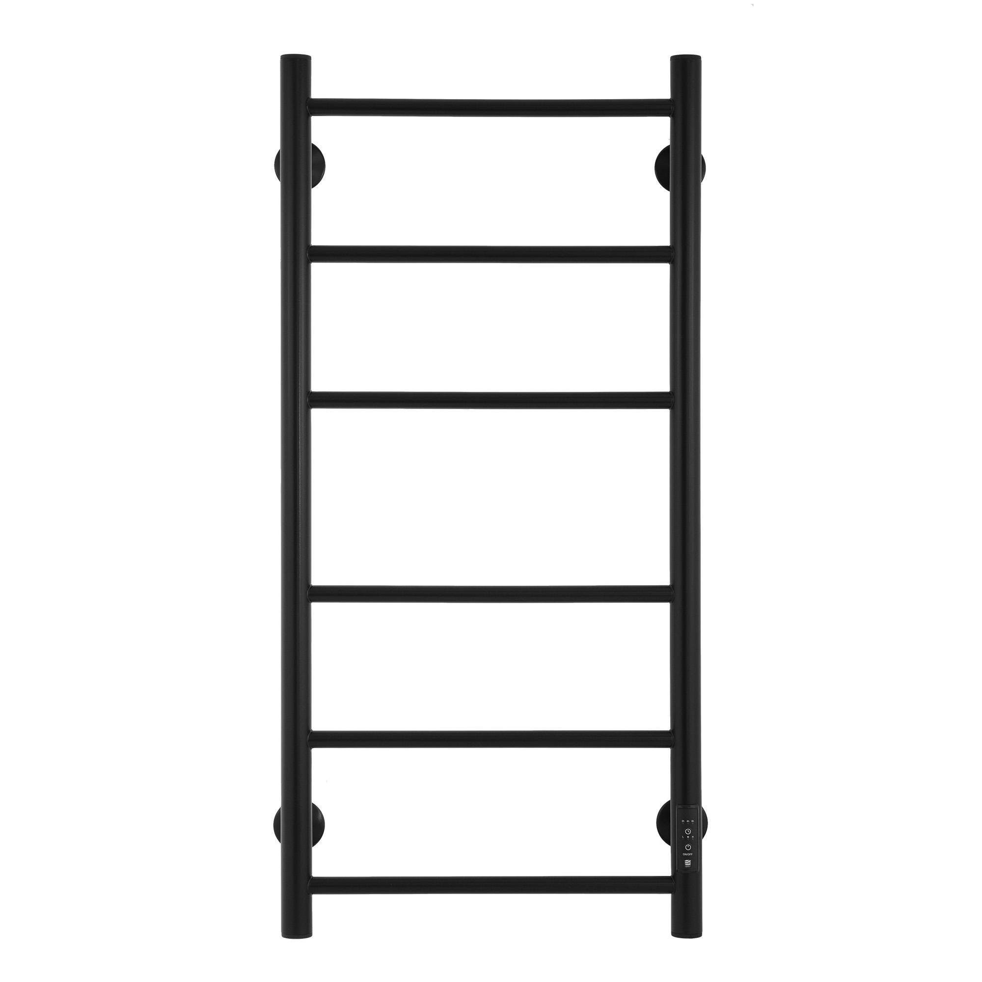 Полотенцесушитель электрический Energy Round 900x400 мм с таймером черный матовый EETR0ROUND9040R905M