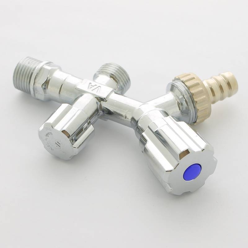 Вентиль двойной Uni-Fitt для подключения бачков и смесителей 1/2x1/2x3/4 хром 188A2900