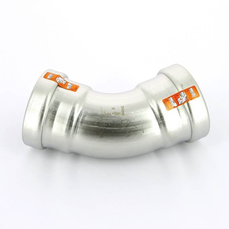 Угольник пресс 45° Viega Sanpress Inox XL 64 мм нержавеющая сталь 578008