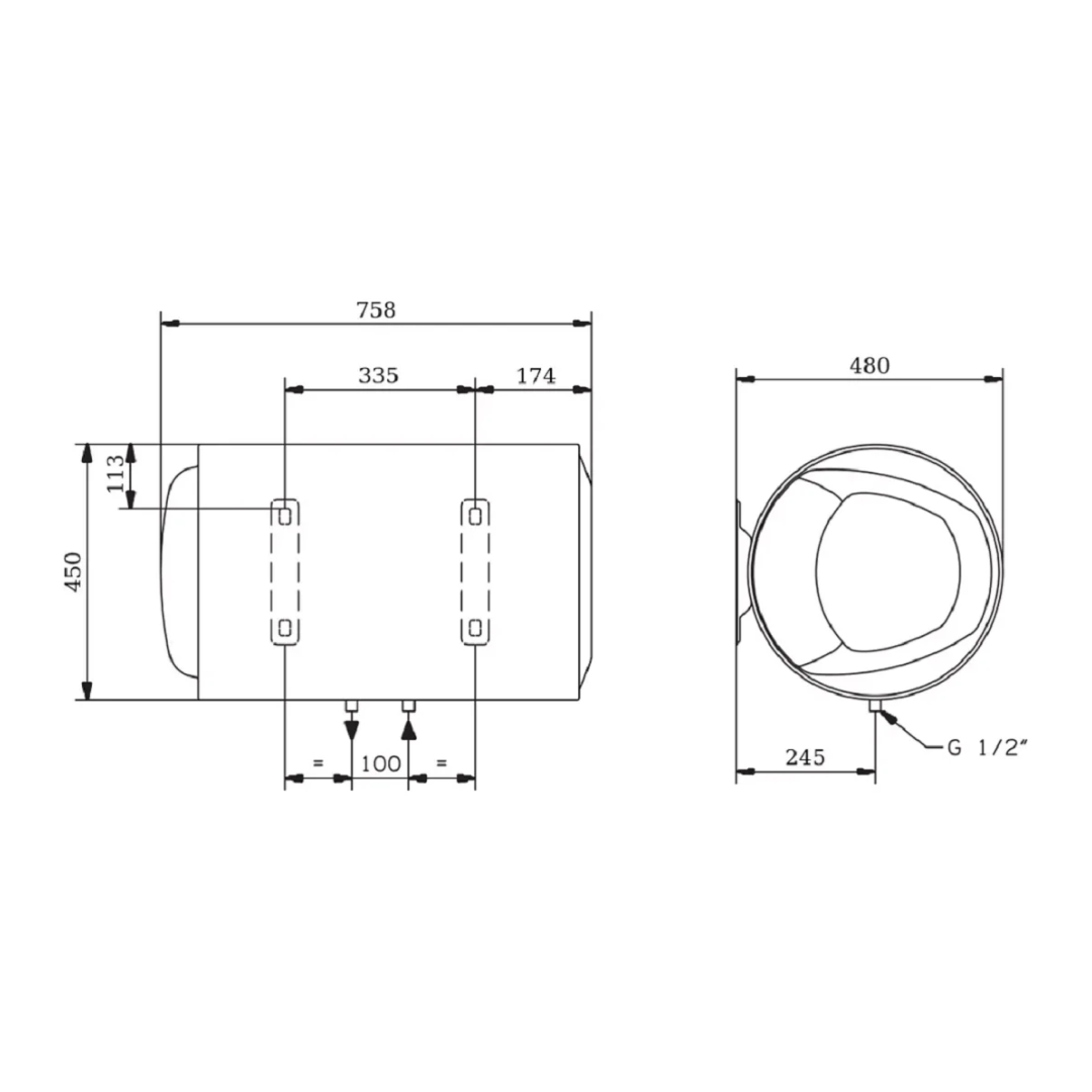 Водонагреватель электрический накопительный Ariston PRO1 R ABS 80 H 3700565