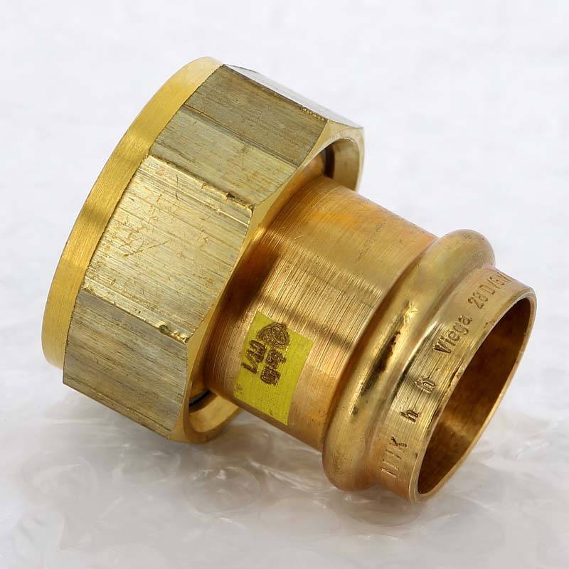 Муфта пресс с накидной гайкой Viega Profipress G 28x1 1/4 бронза 477455