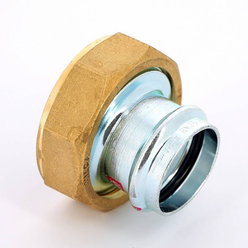 Муфта пресс Viega Prestabo с накидной гайкой 35х2 оцинкованная сталь 601119