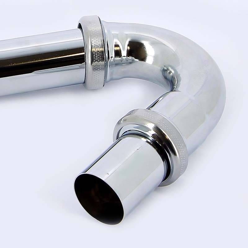 Сифон трубный для биде Viega 1 1/4х32 мм горизонтальный отвод хром 103781