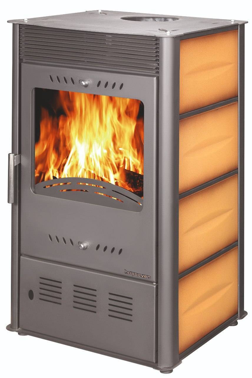 Печь-камин Hosseven ROSE Burgundy А5060