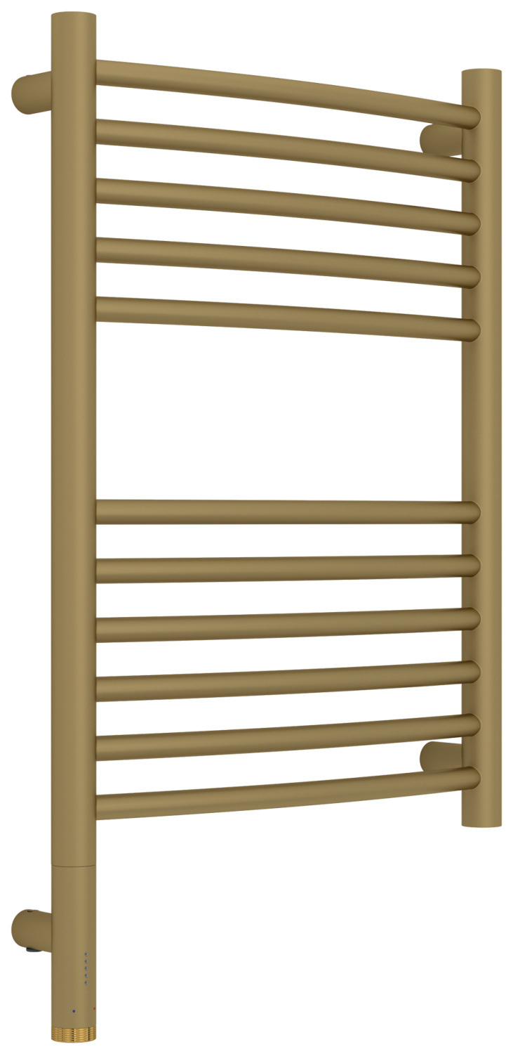 Полотенцесушитель электрический Сунержа Богема 3.1 выгнутая 400x600 мм левое подключение золото матовое 032-6002-6040