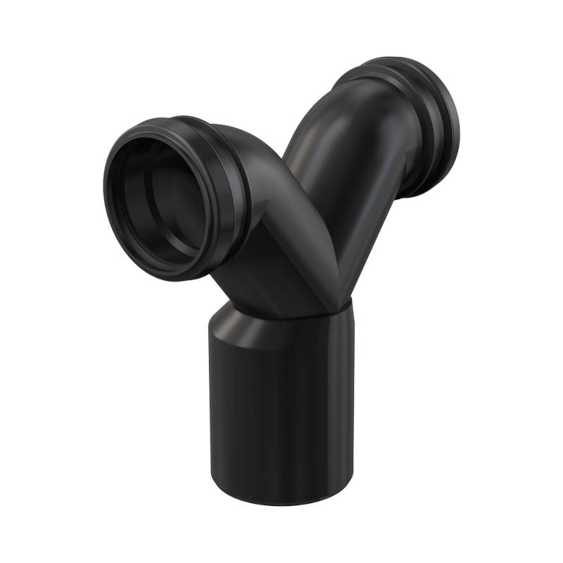 Колено двойное Alcaplast 90° для унитаза с защитными затворами M909