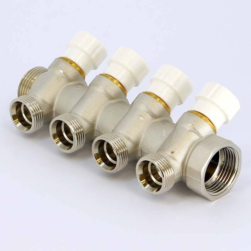 Коллектор никелированный Uni-Fitt 1 НВ 4 выхода 3/4 EK 40 мм 406N4340