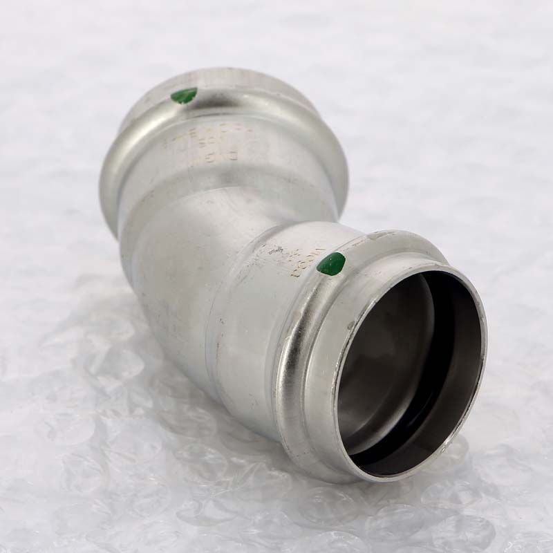 Угольник пресс 45° Viega Sanpress Inox 35 мм нержавеющая сталь 435813