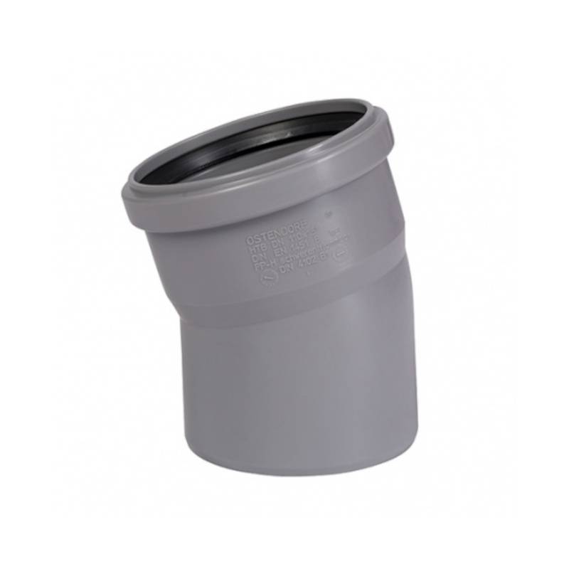 Отвод канализационный Ostendorf HT 32x15° белый 559300
