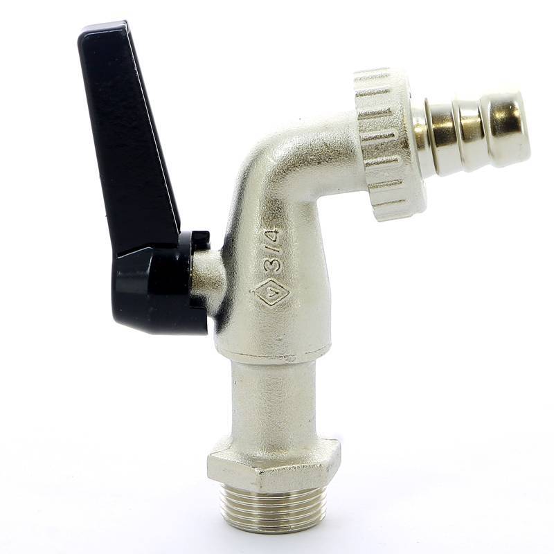 Кран шаровой садовый Bugatti Alaska 3/4 Н-штуцер рычаг 06890082