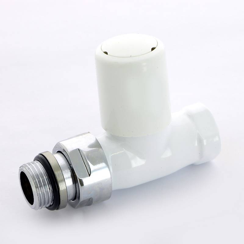 Вентиль радиаторный ручной Carlo Poletti New-Smart 1/2 НВ прямой белый V77710E