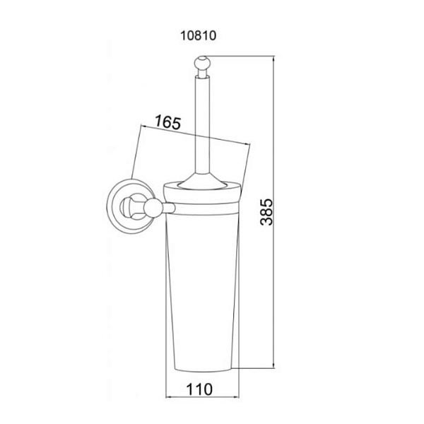 Ершик для туалета Boheme Provanse подвесной бронза 10810